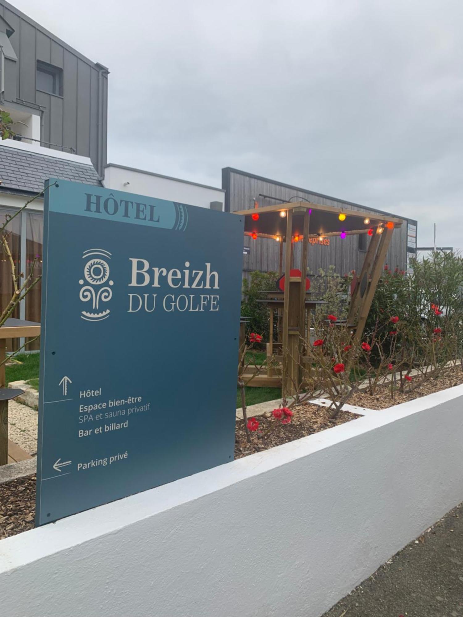 Hotel Breizh Du Golfe Arzon Exterior foto